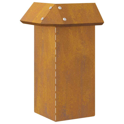 Slakkenhekje Roestig 13,5 x 13,5 x 25 cm Cortenstaal