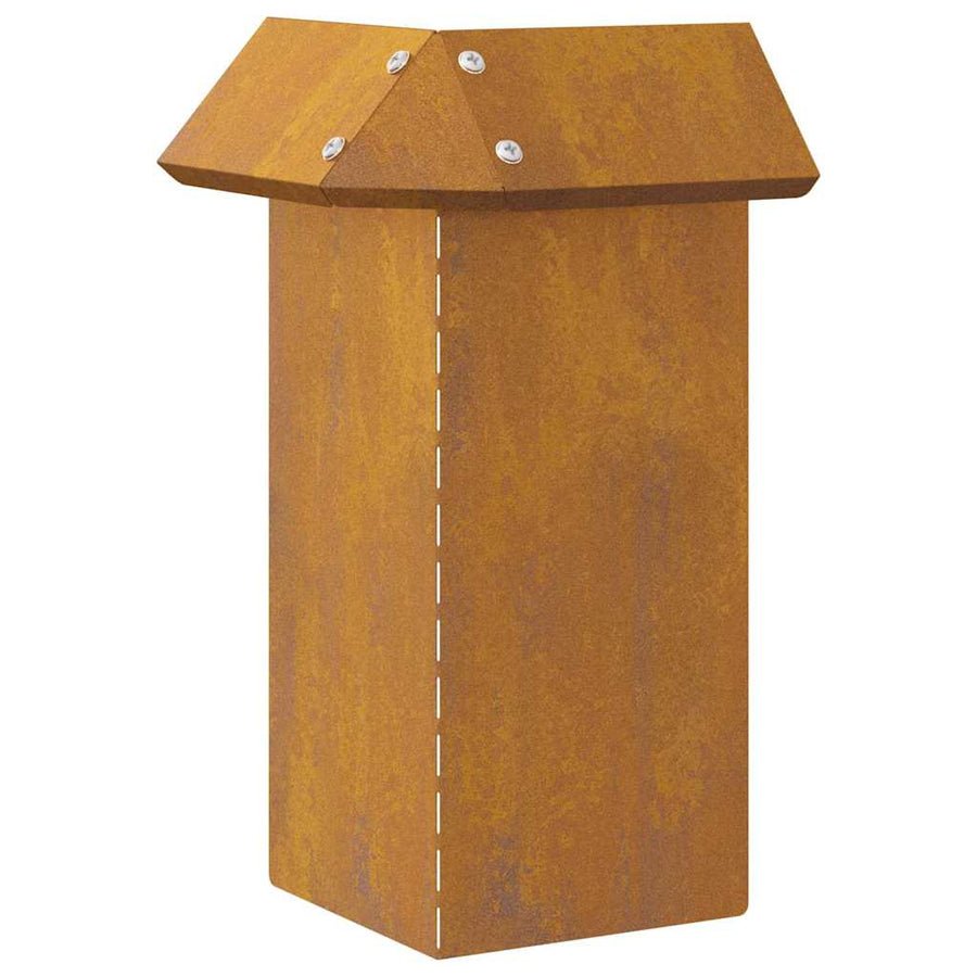 Slakkenhekje Roestig 13,5 x 13,5 x 25 cm Cortenstaal