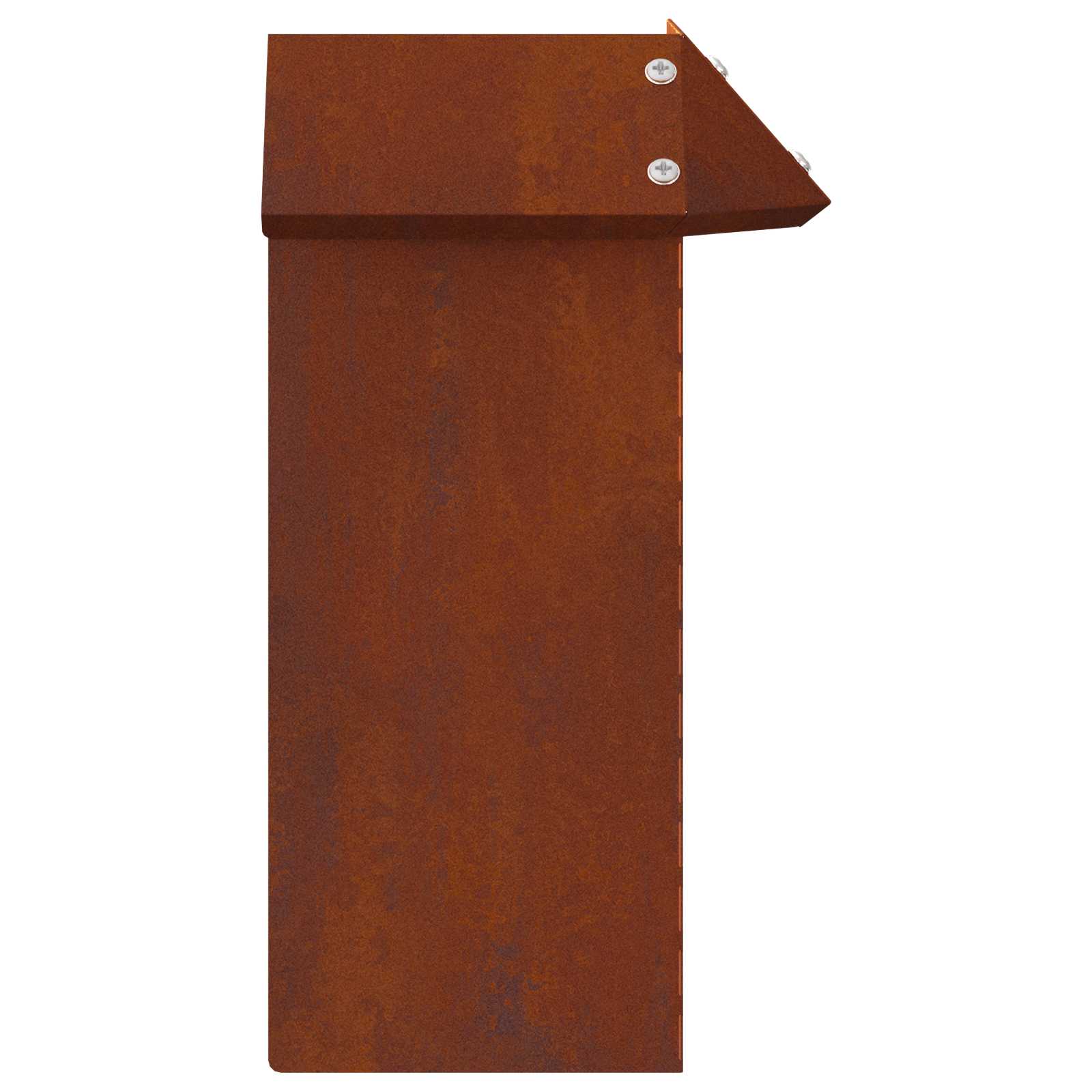 Slakkenhekje 4 pcs Roestig 13,5 x 13,5 x 25 cm Cortenstaal