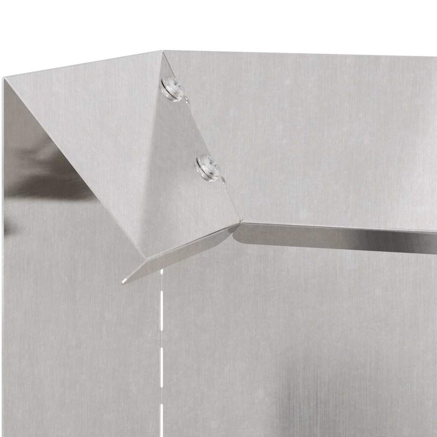 Slakkenhekje Zilver 10 x 10 x 25 cm Roestvrij staal