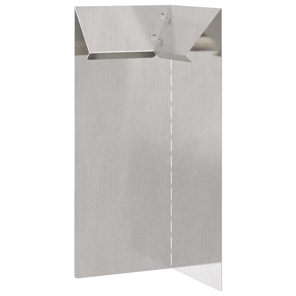 Slakkenhekje Zilver 10 x 10 x 25 cm Roestvrij staal