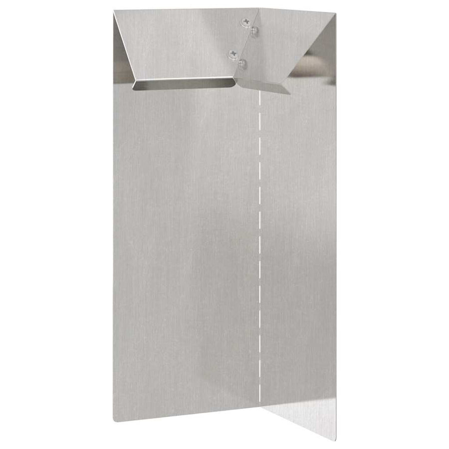 Slakkenhekje Zilver 10 x 10 x 25 cm Roestvrij staal
