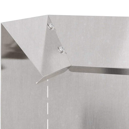 Slakkenhekje 4 pcs Zilver 10 x 10 x 25 cm Roestvrij staal