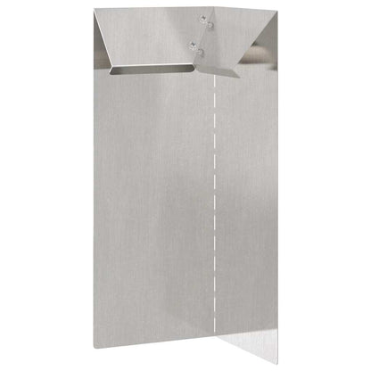 Slakkenhekje 4 pcs Zilver 10 x 10 x 25 cm Roestvrij staal