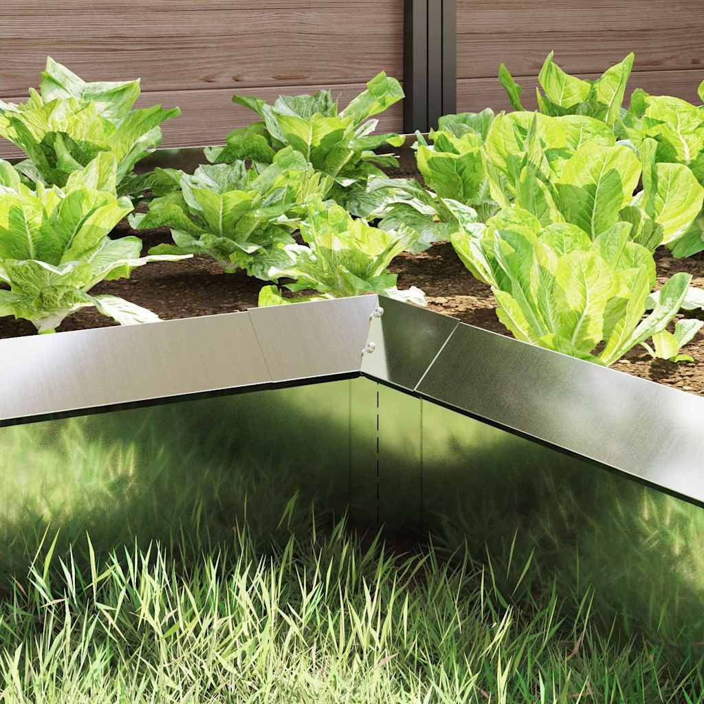 Slakkenhekje 4 pcs Zilver 10 x 10 x 25 cm Gegalvaniseerd staal