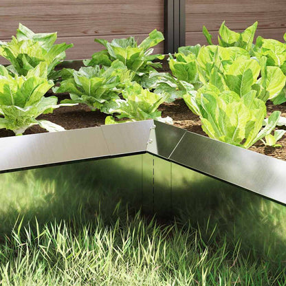 Slakkenhekje 4 pcs Zilver 10 x 10 x 25 cm Gegalvaniseerd staal