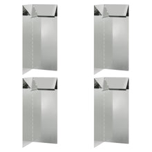 Slakkenhekje 4 pcs Zilver 10 x 10 x 25 cm Gegalvaniseerd staal