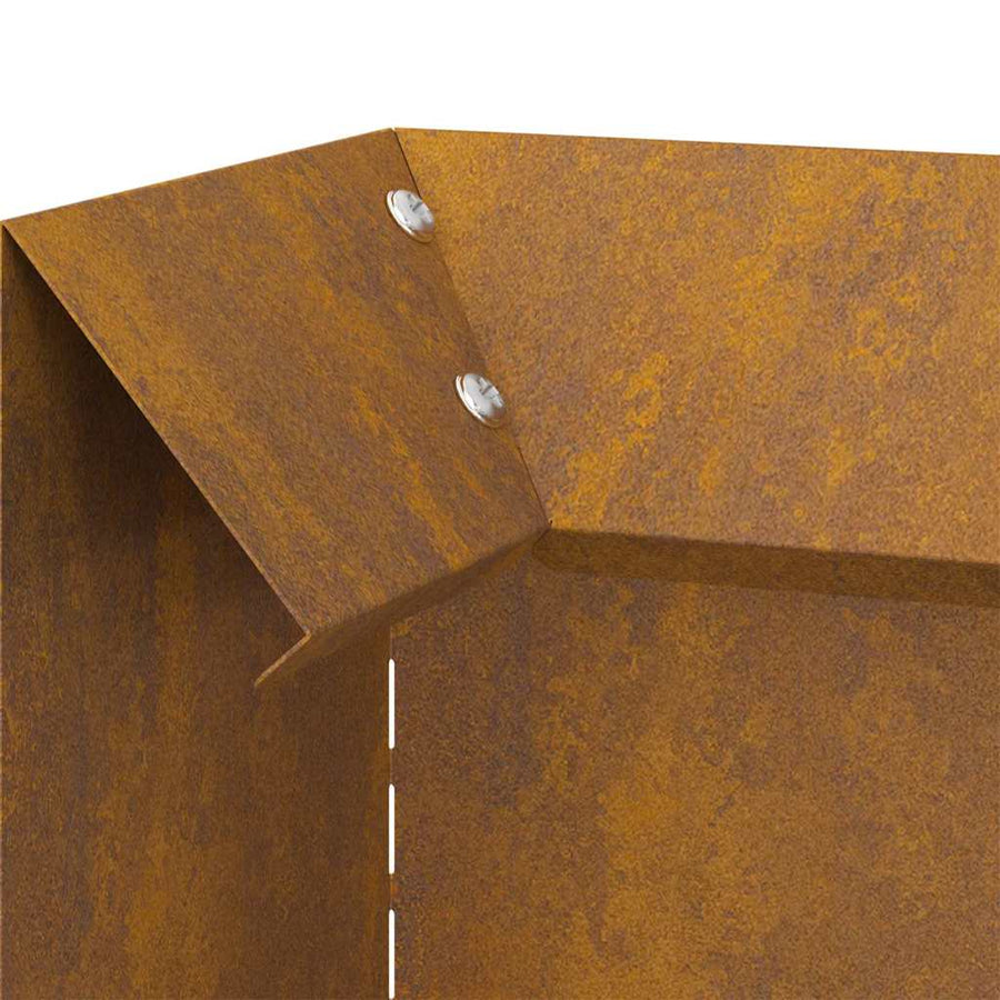 Slakkenhekje Roestig 10 x 10 x 25 cm Cortenstaal