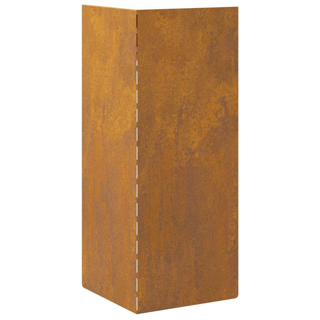 Slakkenhekje Roestig 10 x 10 x 25 cm Cortenstaal