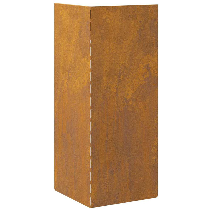 Slakkenhekje Roestig 10 x 10 x 25 cm Cortenstaal