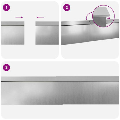 Slakkenhekken 8 pcs Zilver Gegalvaniseerd staal