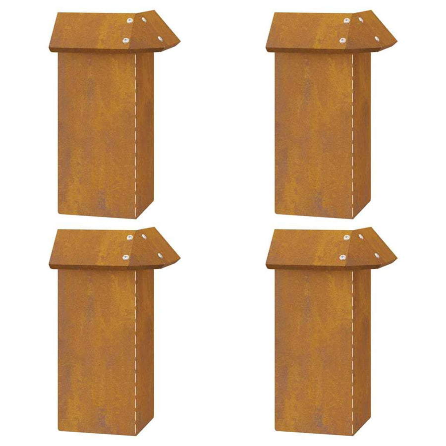 Slakkenhekken 8 pcs Roestig Cortenstaal