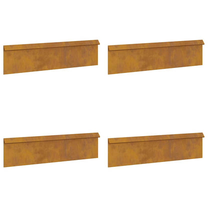 Slakkenhekken 8 pcs Roestig Cortenstaal