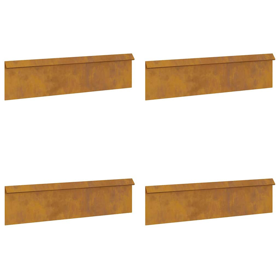Slakkenhekken 8 pcs Roestig Cortenstaal