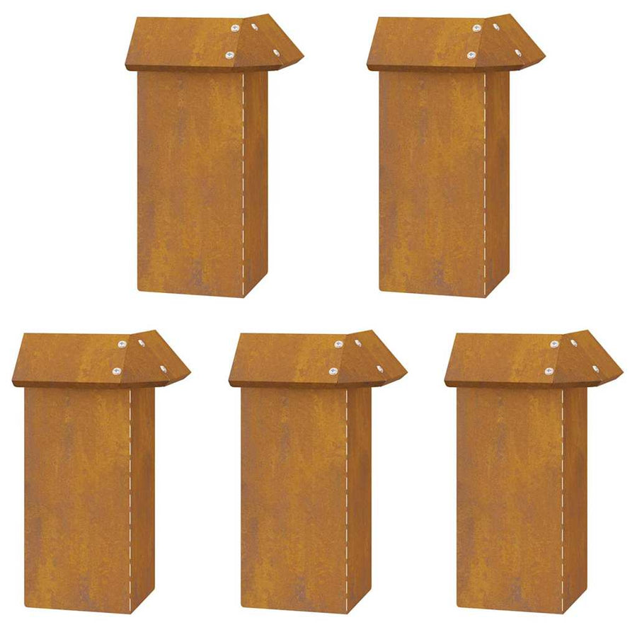 Slakkenhekken 16 pcs Roestig Cortenstaal