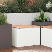 Tuinbank staal 60x40x43 cm wit