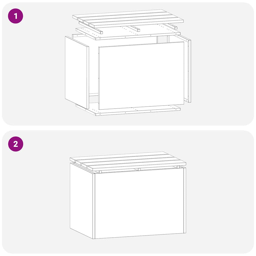 Tuinbank Antraciet 60 x 40 x 43 cm Staal