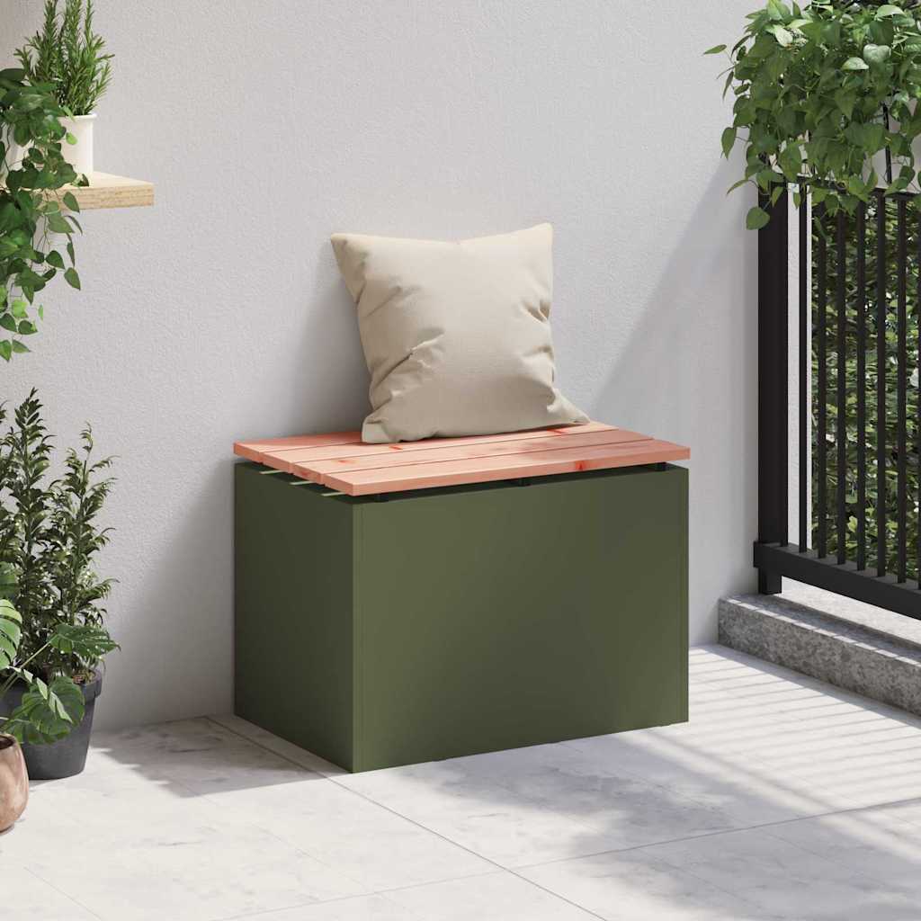 Tuinbank Olijfgroen 60 x 40 x 43 cm Staal