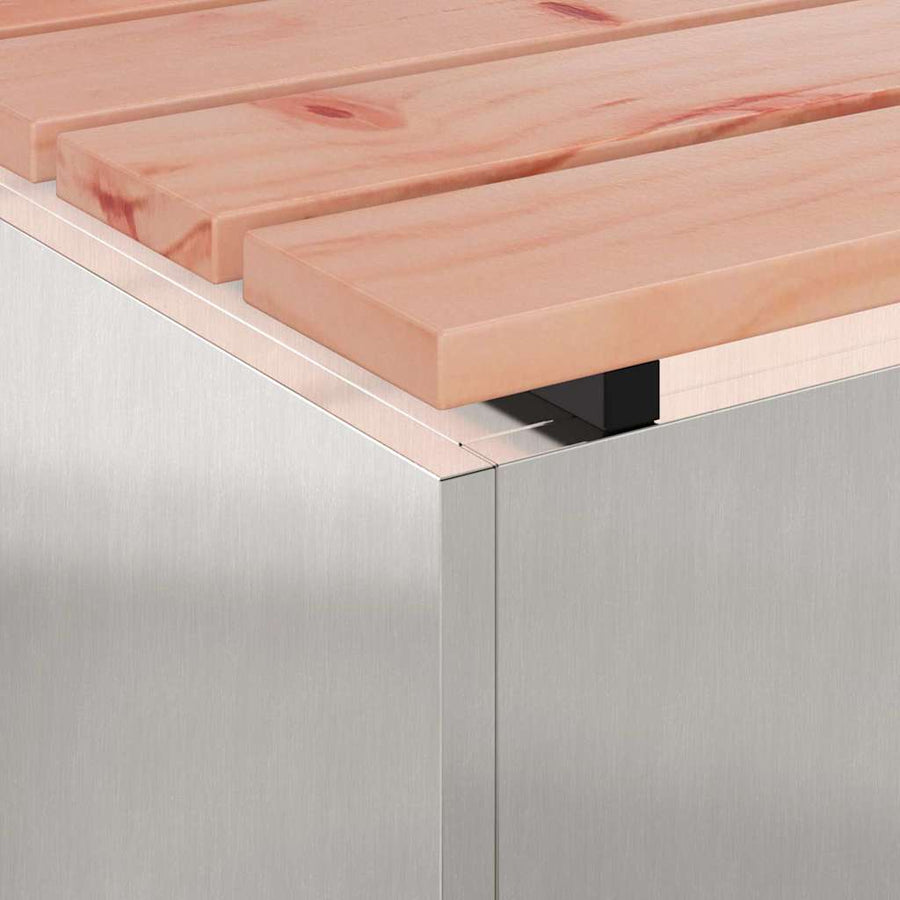 Tuinbank Zilver 60 x 40 x 43 cm Roestvrij staal