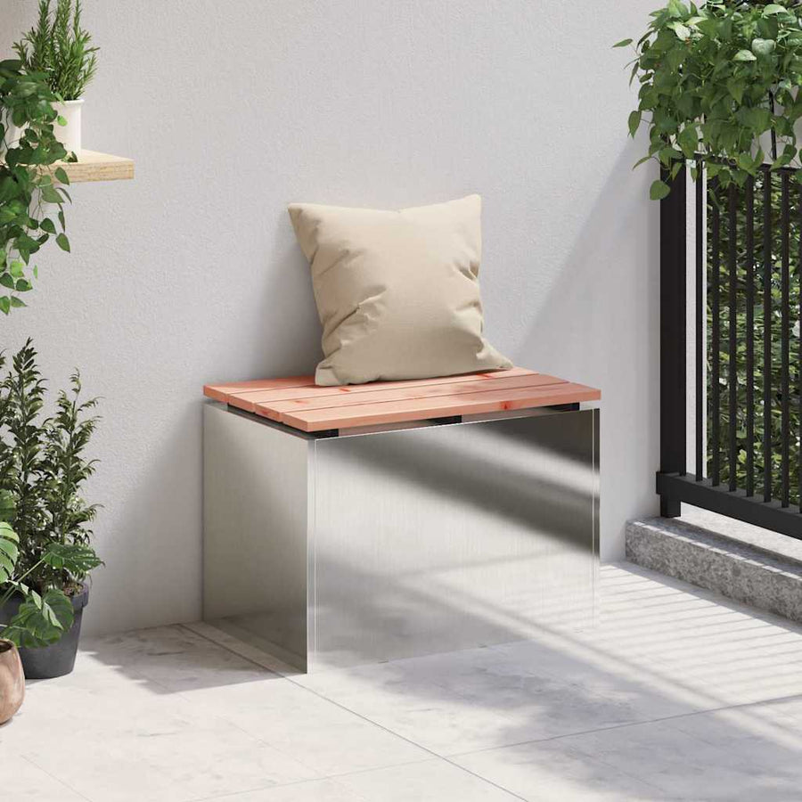 Tuinbank Zilver 60 x 40 x 43 cm Roestvrij staal