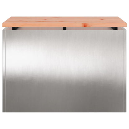 Tuinbank Zilver 60 x 40 x 43 cm Roestvrij staal