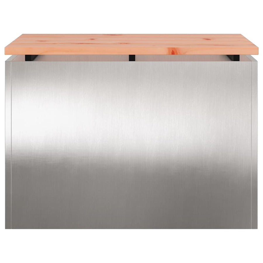Tuinbank Zilver 60 x 40 x 43 cm Roestvrij staal