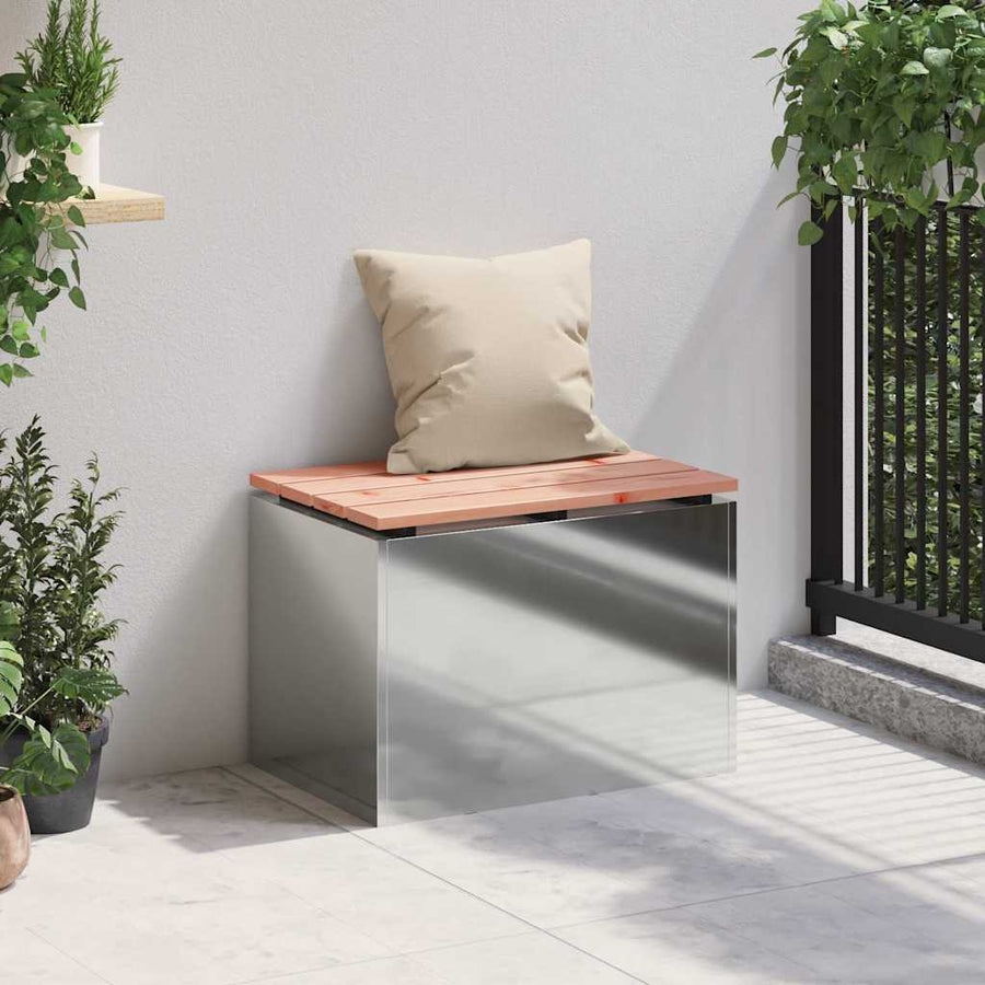 Tuinbank Zilver 60 x 40 x 43 cm Gegalvaniseerd staal