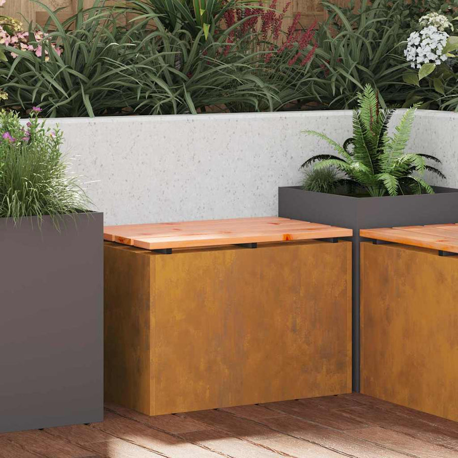 Tuinbank Roestig 60 x 40 x 43 cm Cortenstaal