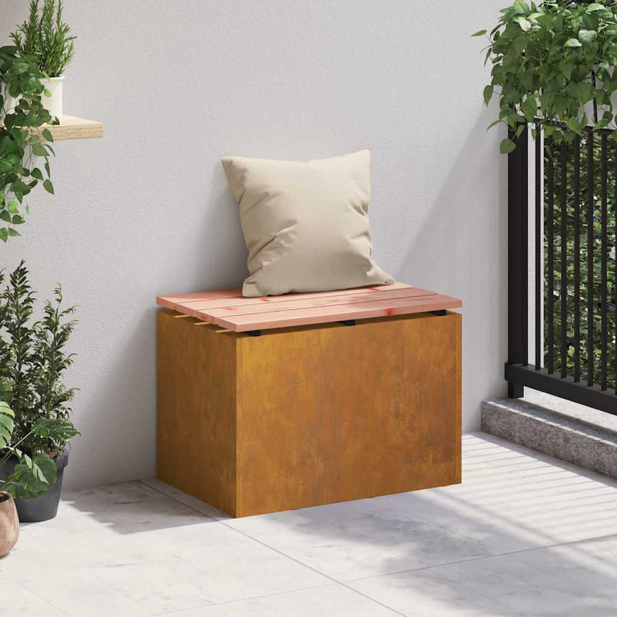Tuinbank Roestig 60 x 40 x 43 cm Cortenstaal