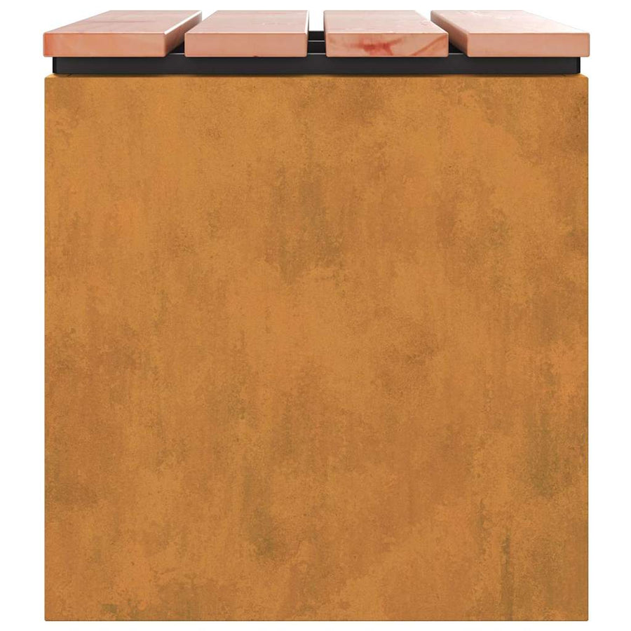 Tuinbank Roestig 60 x 40 x 43 cm Cortenstaal
