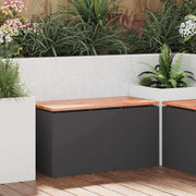 Tuinbank 80x40x43 cm staal zwart