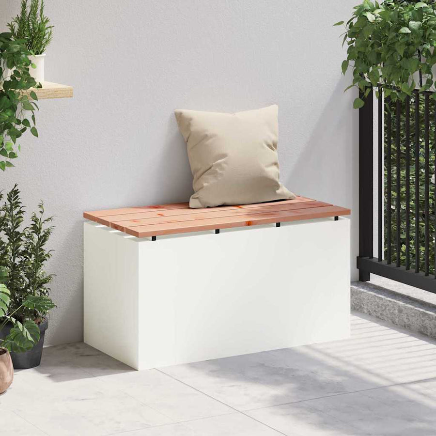 Tuinbank Wit 80 x 40 x 43 cm Staal