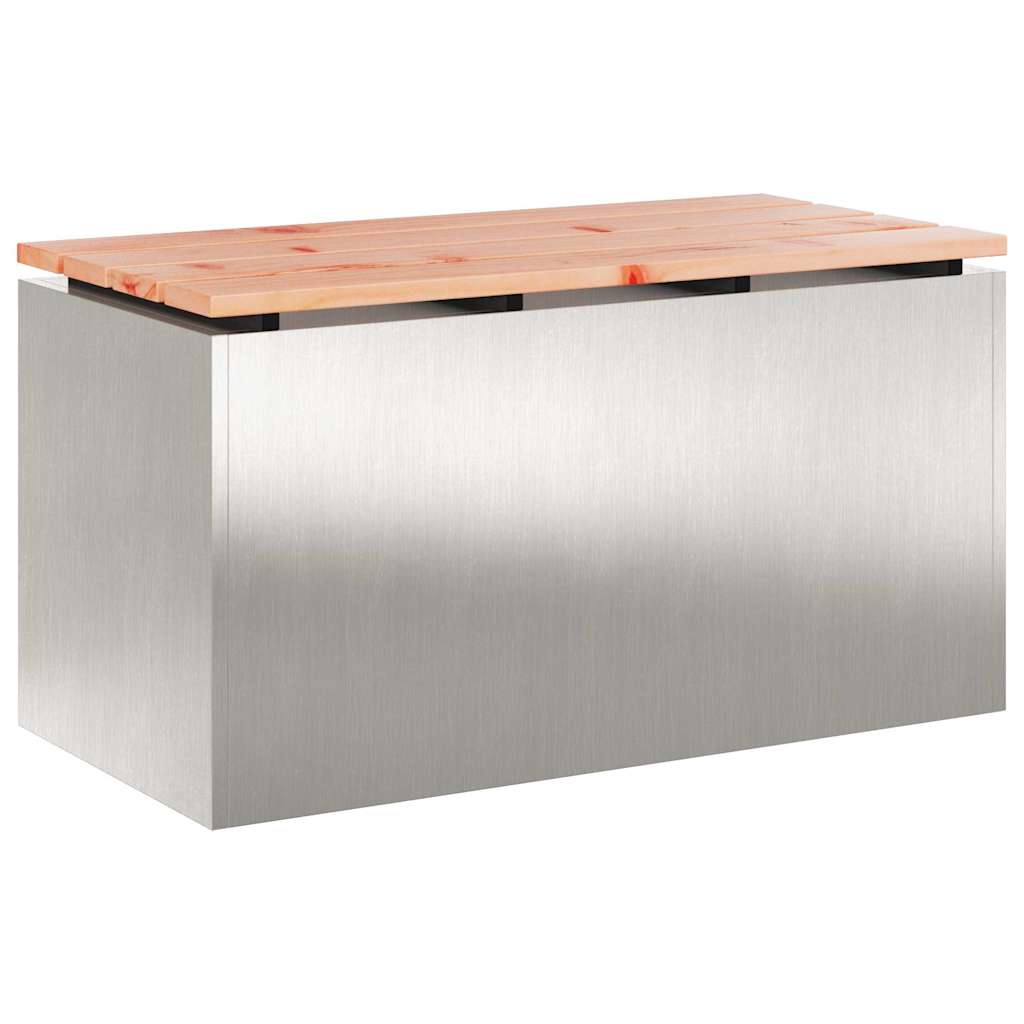 Tuinbank Zilver 80 x 40 x 43 cm Roestvrij staal