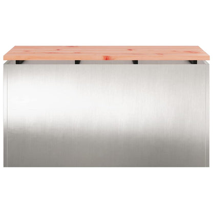 Tuinbank Zilver 80 x 40 x 43 cm Roestvrij staal