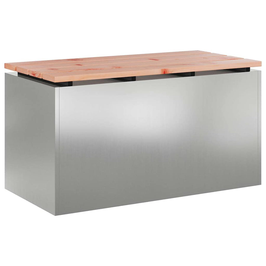 Tuinbank Zilver 80 x 40 x 43 cm Gegalvaniseerd staal