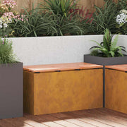 Tuinbank 80x40x43 cm cortenstaal