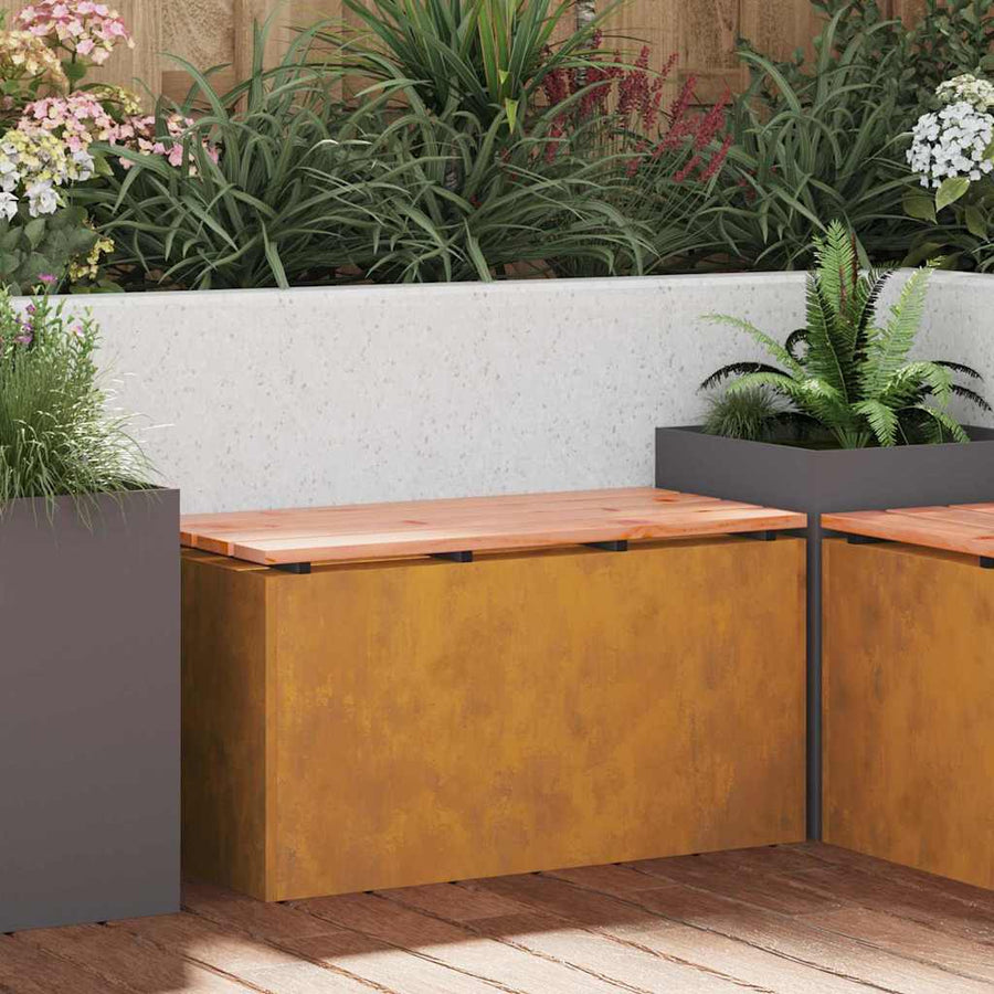 Tuinbank Roestig 80 x 40 x 43 cm Cortenstaal