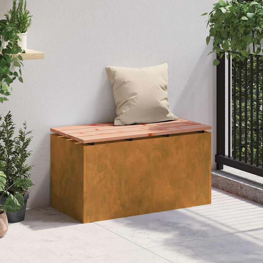 Tuinbank Roestig 80 x 40 x 43 cm Cortenstaal