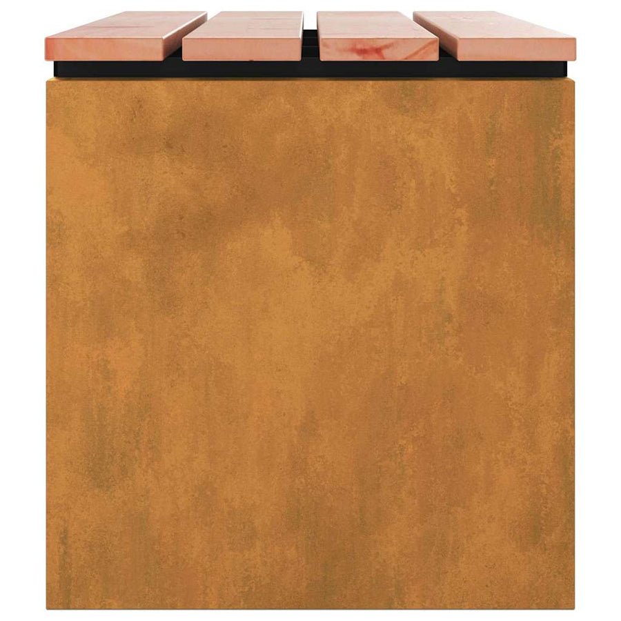 Tuinbank Roestig 80 x 40 x 43 cm Cortenstaal