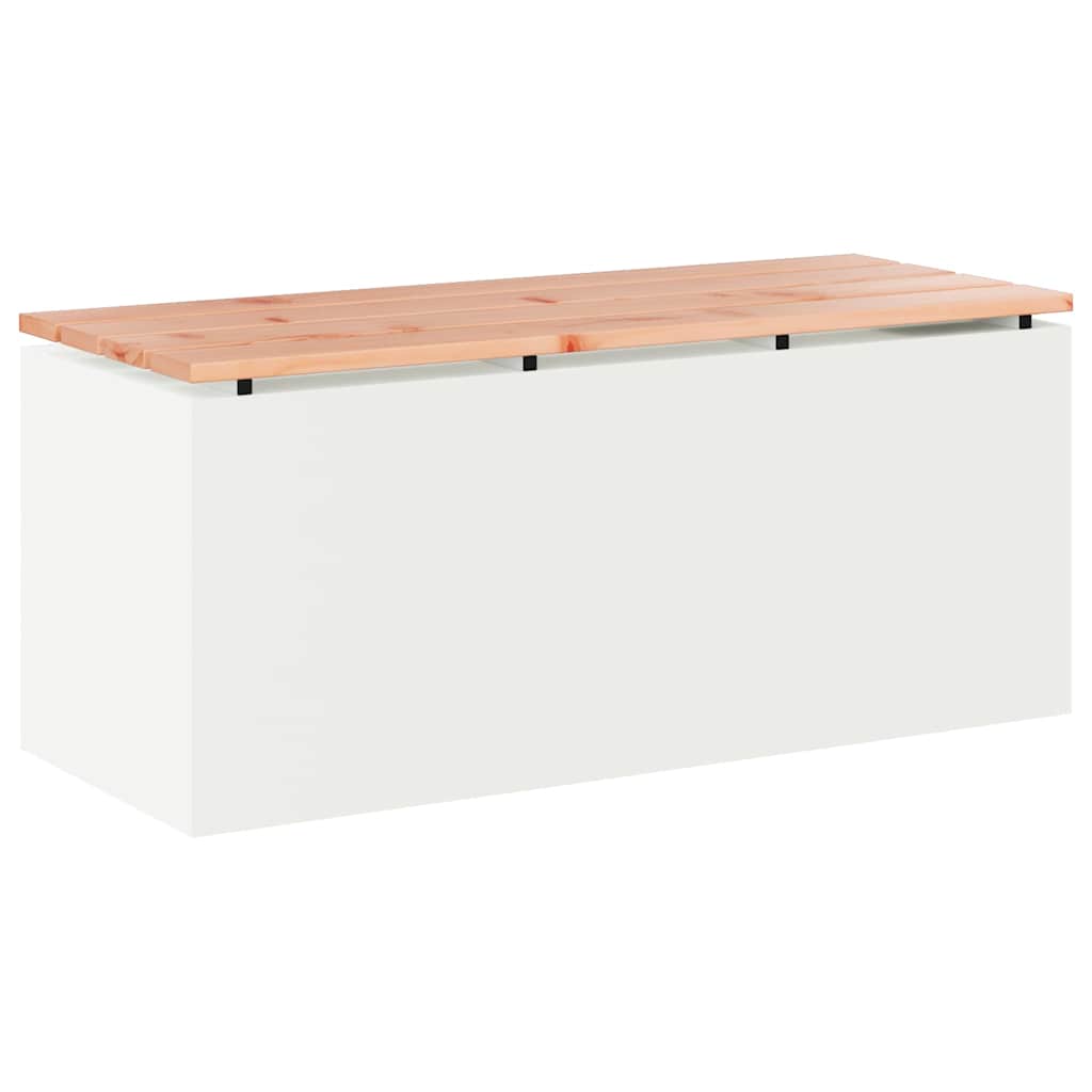 Tuinbank Wit 100 x 40 x 43 cm Staal