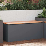 Tuinbank 100x40x43 cm antraciet staal
