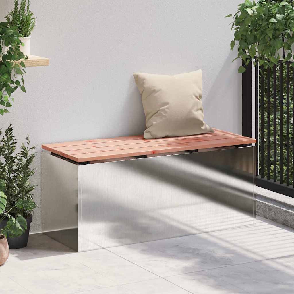 Tuinbank Zilver 100 x 40 x 43 cm Roestvrij staal