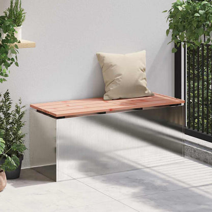 Tuinbank Zilver 100 x 40 x 43 cm Roestvrij staal