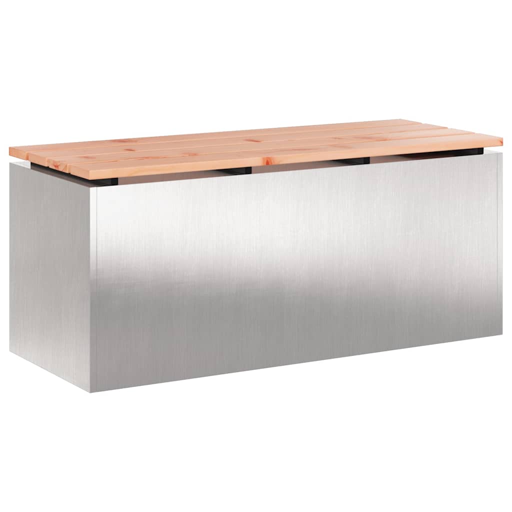 Tuinbank Zilver 100 x 40 x 43 cm Roestvrij staal