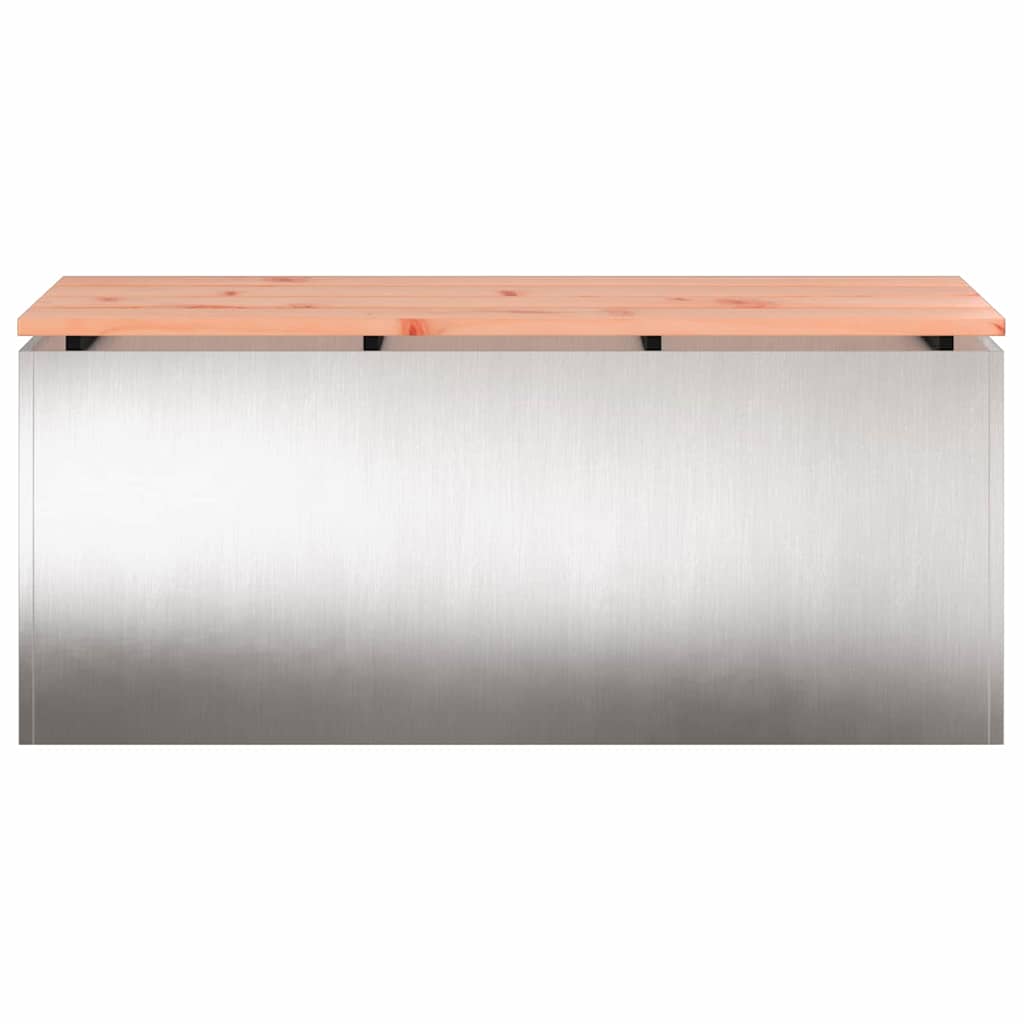 Tuinbank Zilver 100 x 40 x 43 cm Roestvrij staal