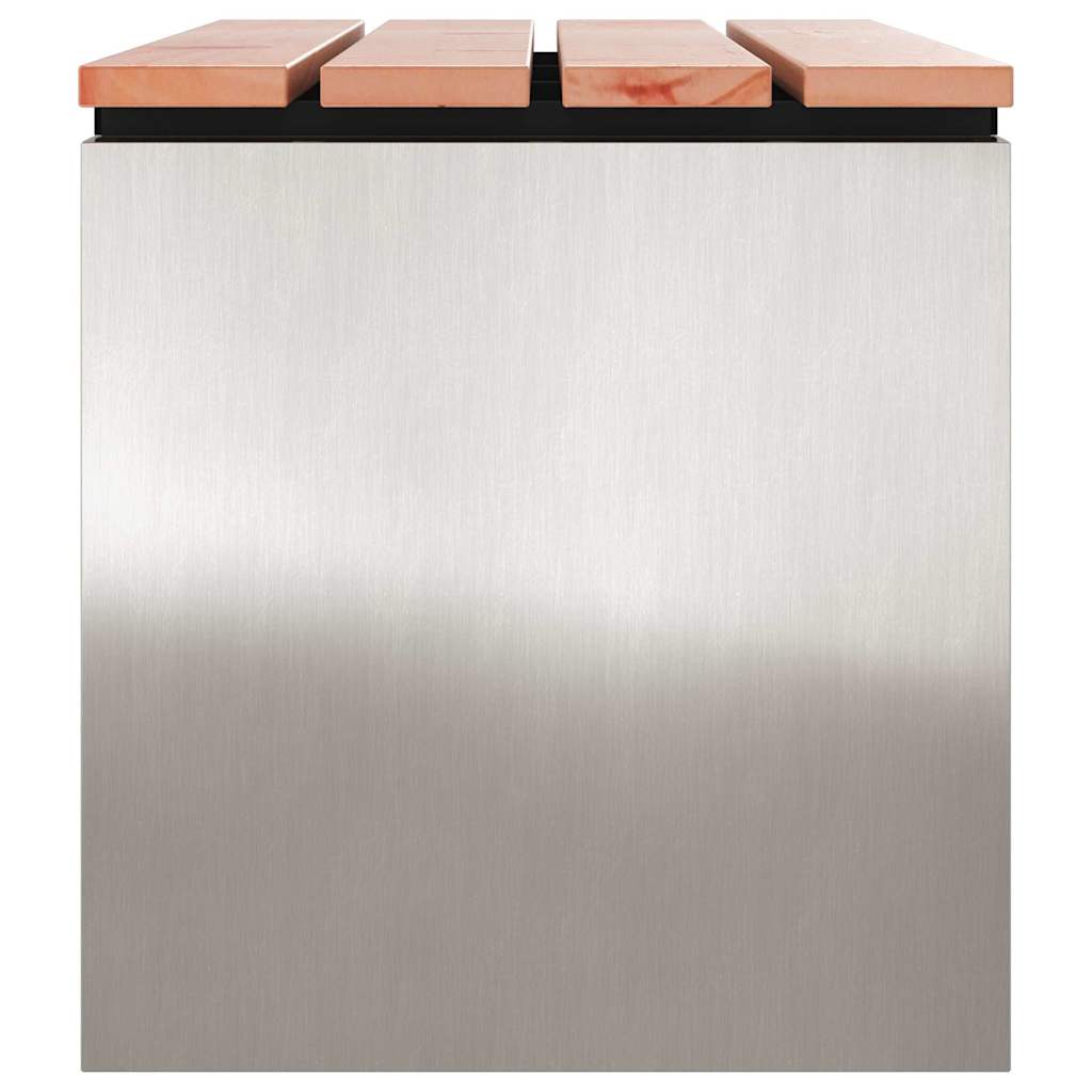 Tuinbank Zilver 100 x 40 x 43 cm Roestvrij staal
