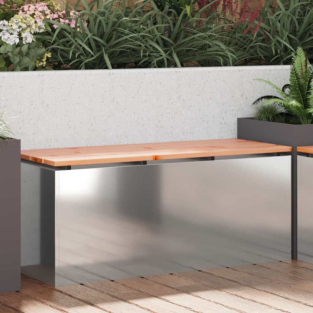 Tuinbank Zilver 100 x 40 x 43 cm Gegalvaniseerd staal