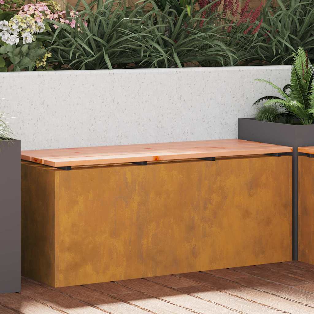 Tuinbank Roestig 100 x 40 x 43 cm Cortenstaal