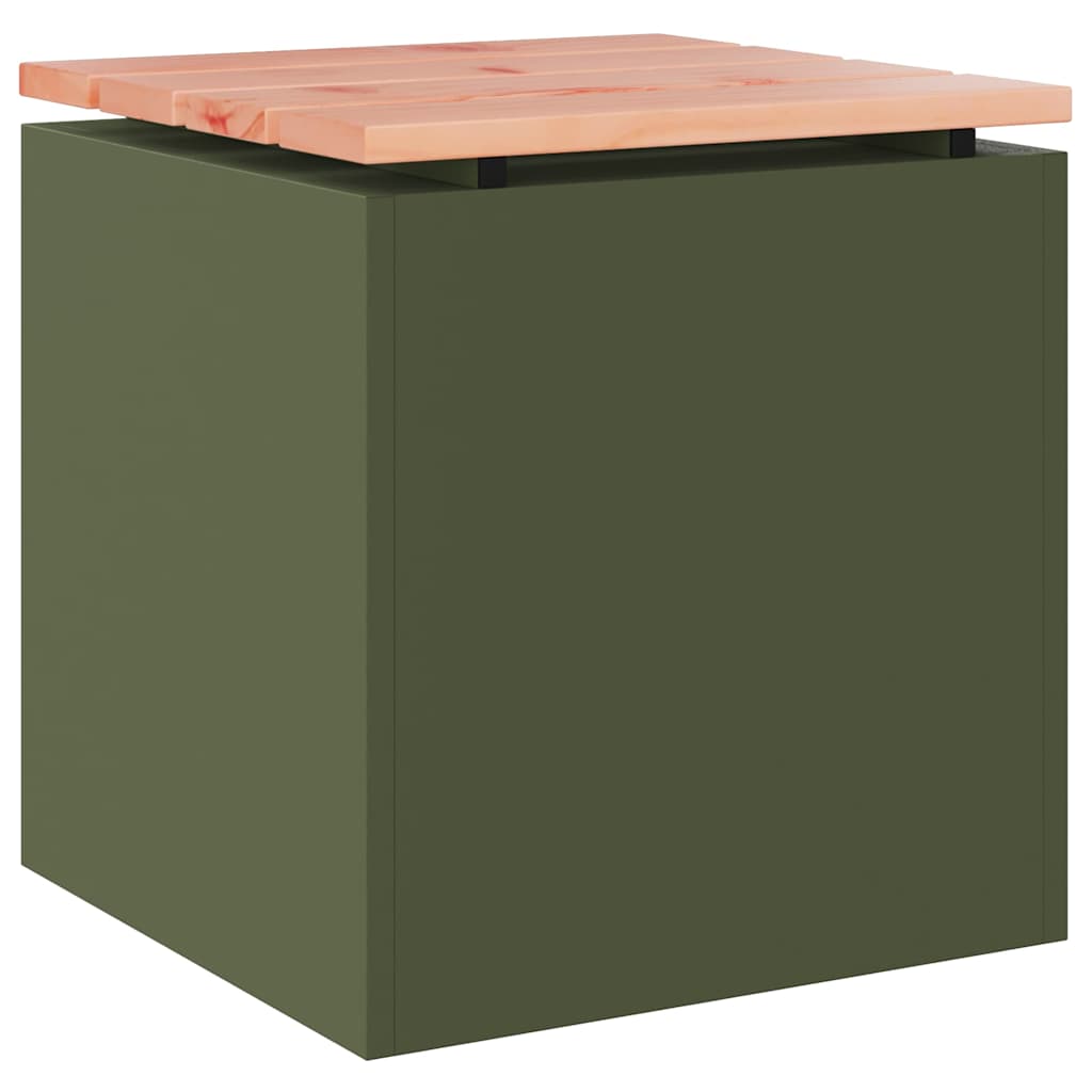 Tuinbank Olijfgroen 40 x 40 x 43 cm Staal