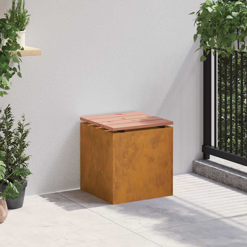 Tuinbank Roestig 40 x 40 x 43 cm Cortenstaal